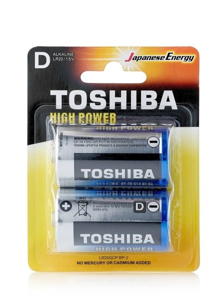 Батарейка Toshiba LR20/2BL High Power Alkaline