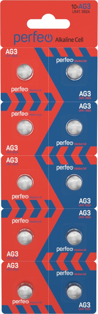 Батарейка Perfeo AG3 LR41/10BL Alkaline Cell