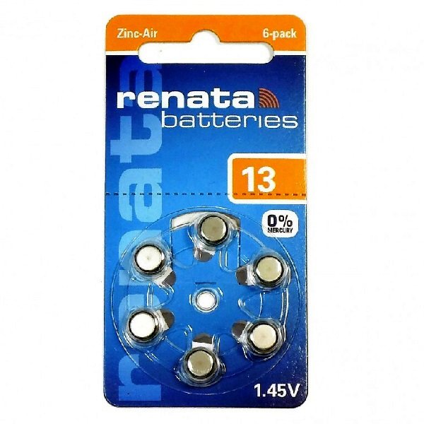 Батарейка Renata ZA13/6BL