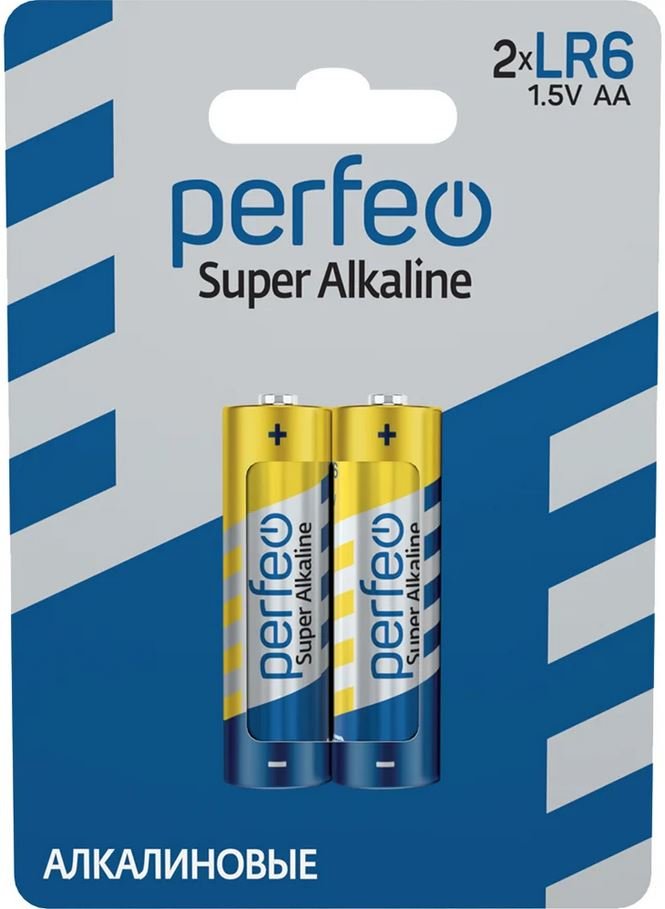 Батарейка Perfeo LR6/2BL Super Alkaline