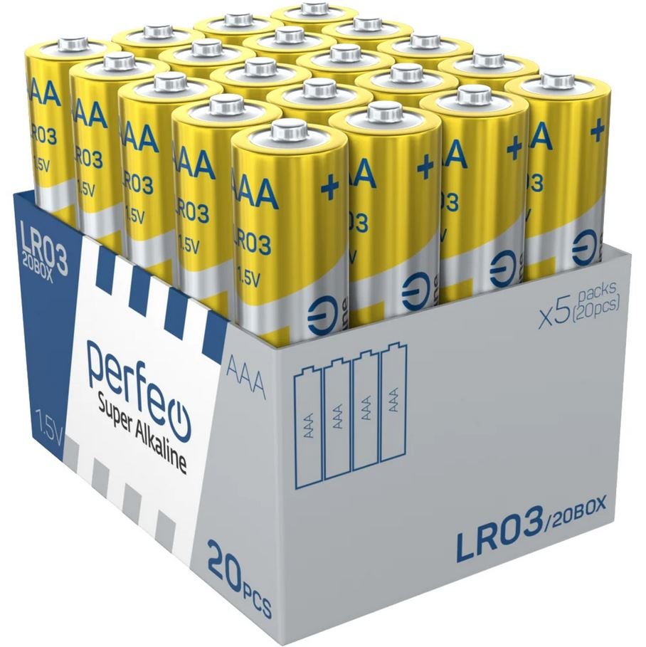 Батарейка Perfeo LR03/20BOX Super Alkaline