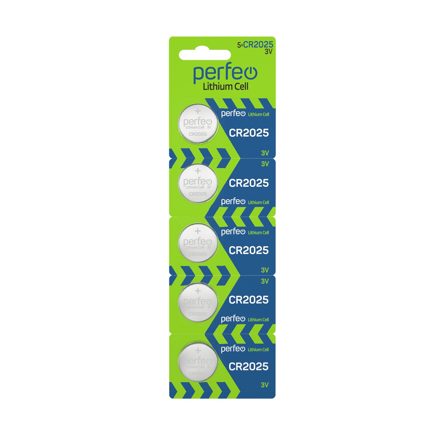Батарейка Perfeo CR2025/5BL Lithium Cell
