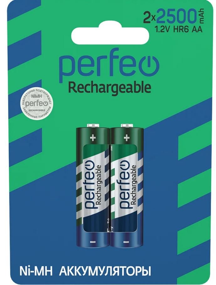 Аккумулятор Perfeo AA2500mAh/2BL  (НОВЫЙ ДИЗАЙН)