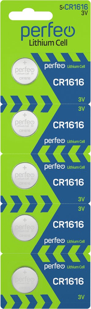 Батарейка Perfeo CR1616/5BL Lithium Cell