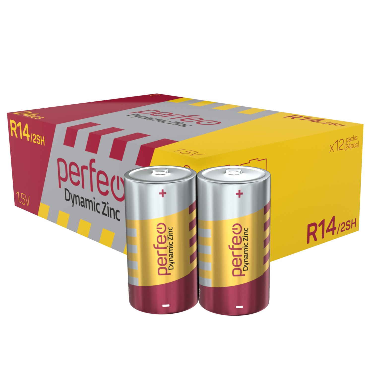 Батарейка Perfeo R14/2SH Dynamic Zinc
