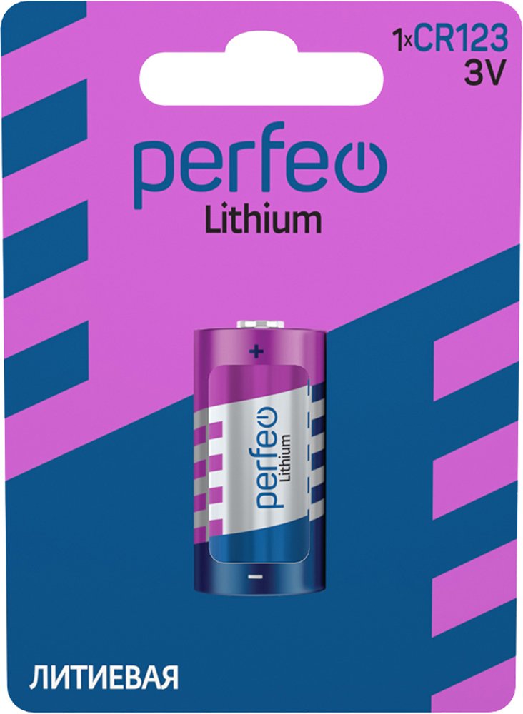 Батарейка Perfeo CR123/1BL Lithium