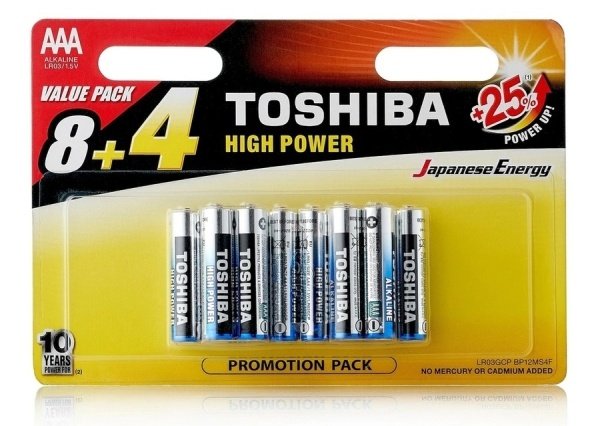 Батарейка Toshiba LR03/12BL High Power Alkaline