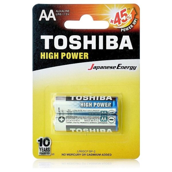 Батарейка Toshiba LR6/2BL High Power Alkaline
