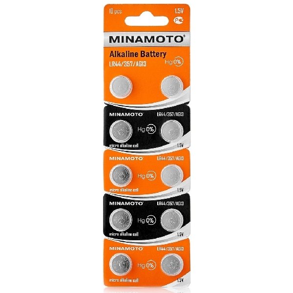 Батарейка MINAMOTO AG13 LR44/10BL