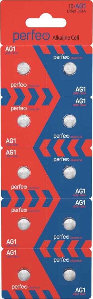 Батарейка Perfeo AG1 LR621/10BL Alkaline Cell