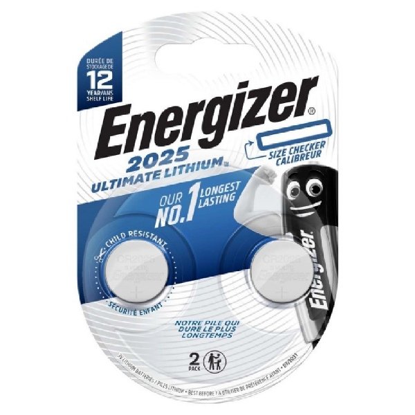 Батарейка Energizer CR2025/2BL Ultimate Lithium