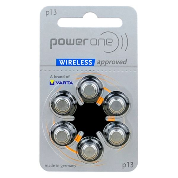 Батарейка для  слуховых аппаратов Power One p13/6BL ZA13