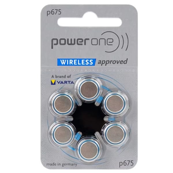 Батарейка для  слуховых аппаратов Power One p675/6BL ZA675