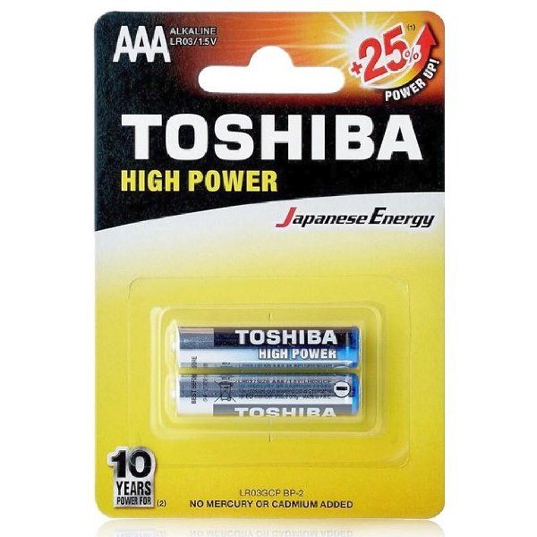 Батарейка Toshiba LR03/2BL High Power Alkaline