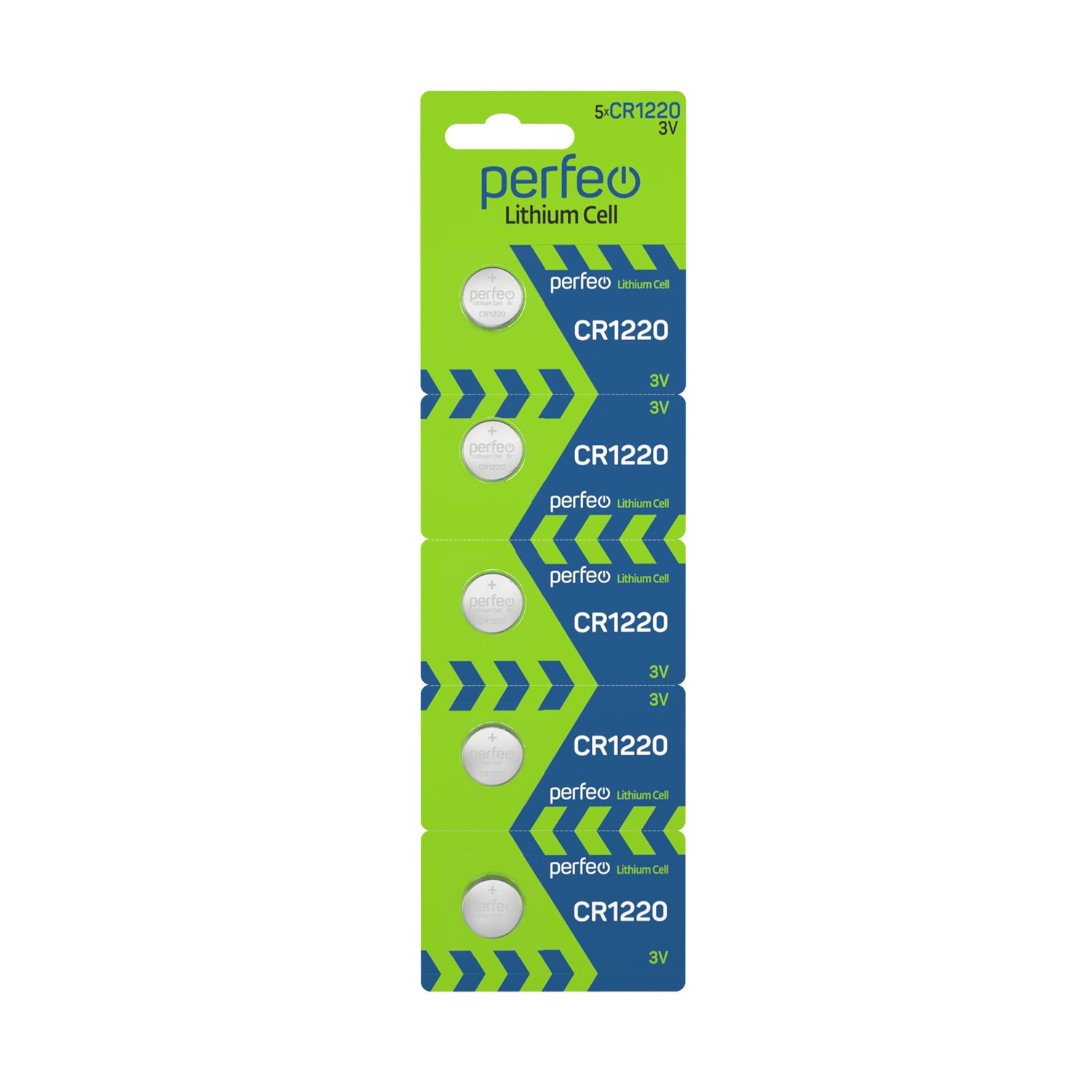 Батарейка Perfeo CR1220/5BL Lithium Cell