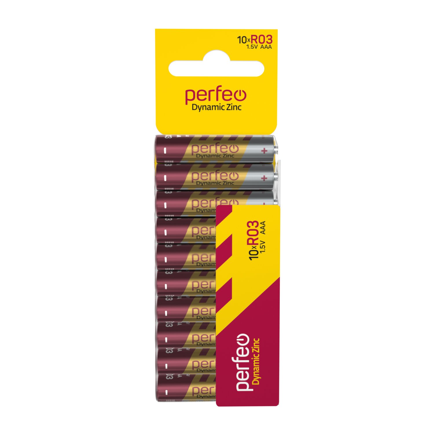 Батарейка Perfeo R03/10SH CARD Dynamic Zinc