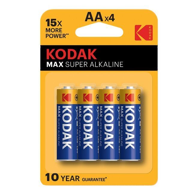 Батарейка AA Kodak max LR6 BL-4 (80)(400) [KAA-4] (205081)