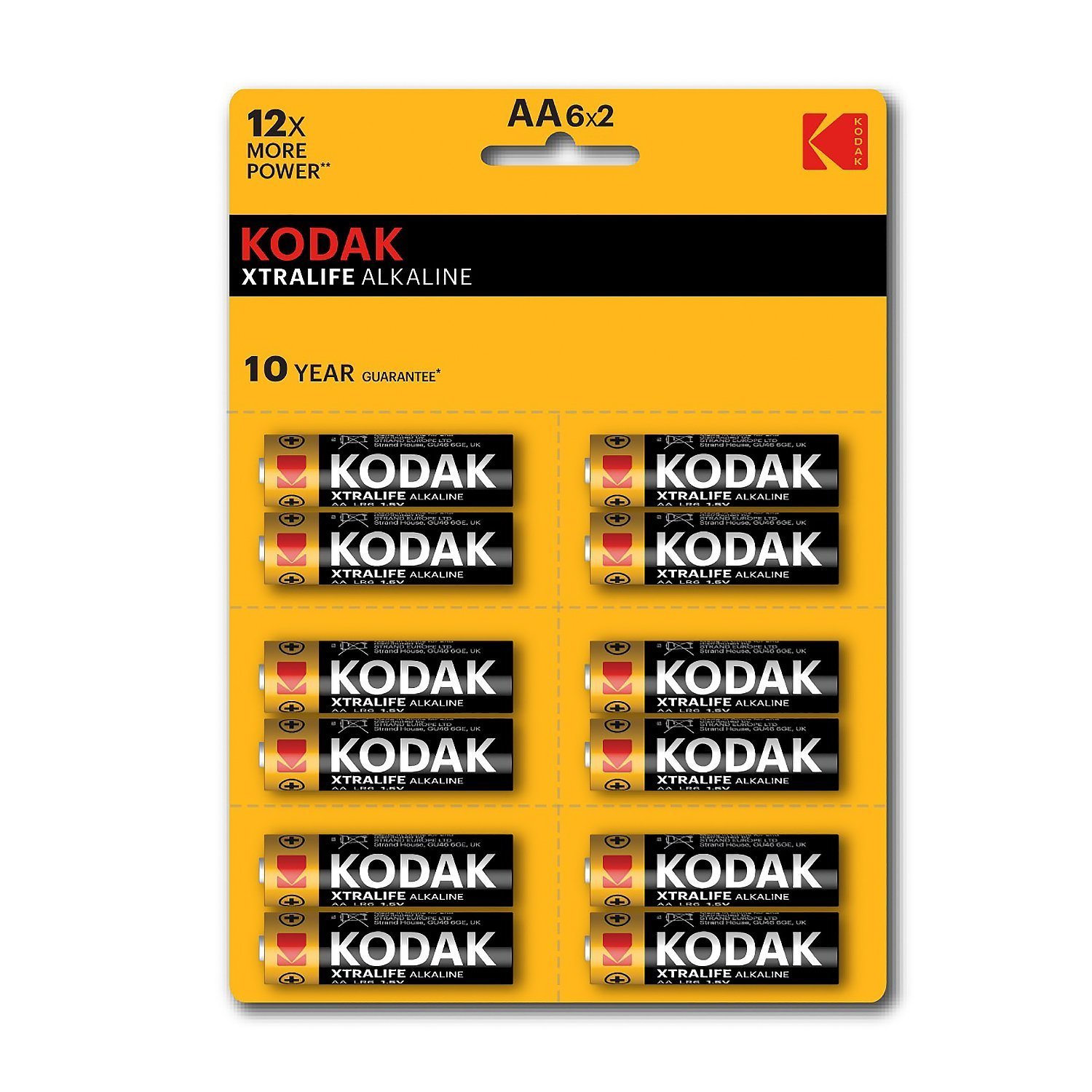 Батарейка AA Kodak xtralife LR6 BL-12 отрывной (144) (205079)
