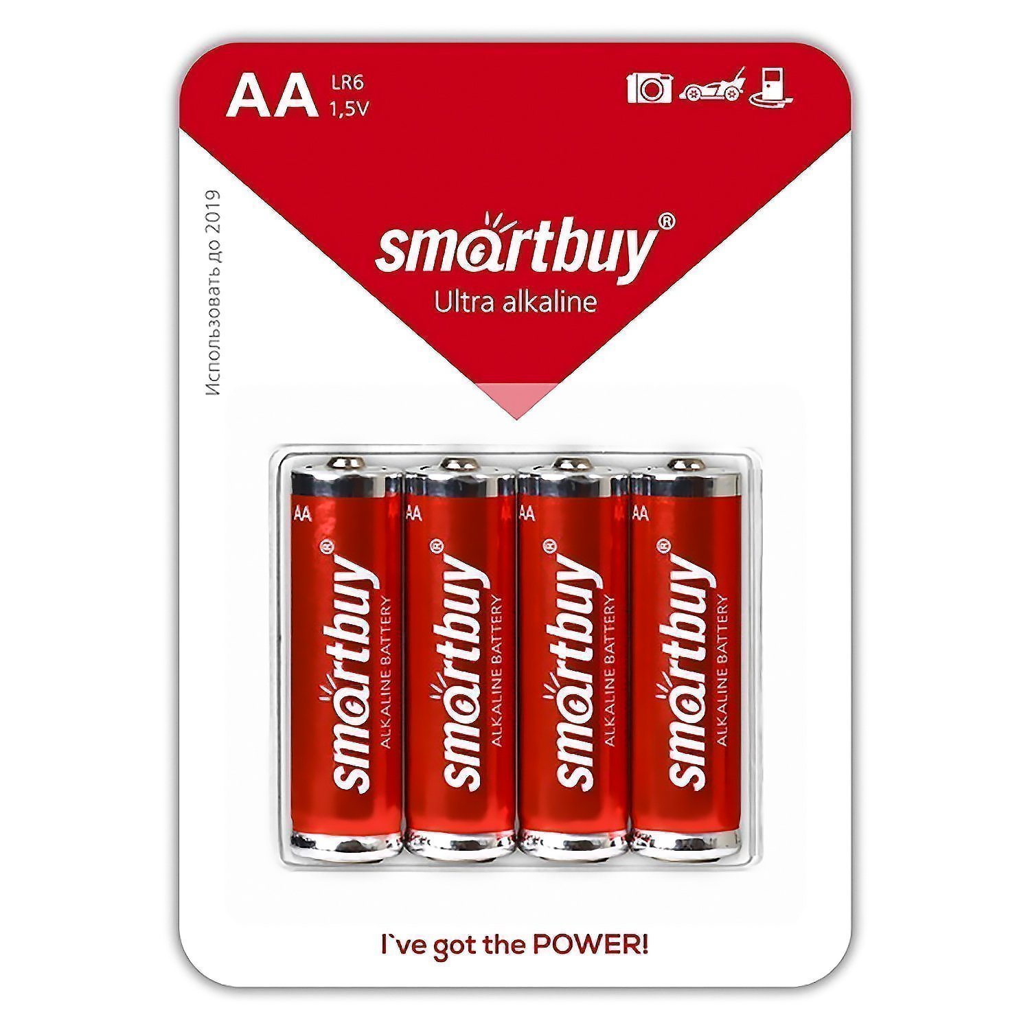 Батарейка AA Smart Buy LR6 (4-BL) (48/480) (115827)