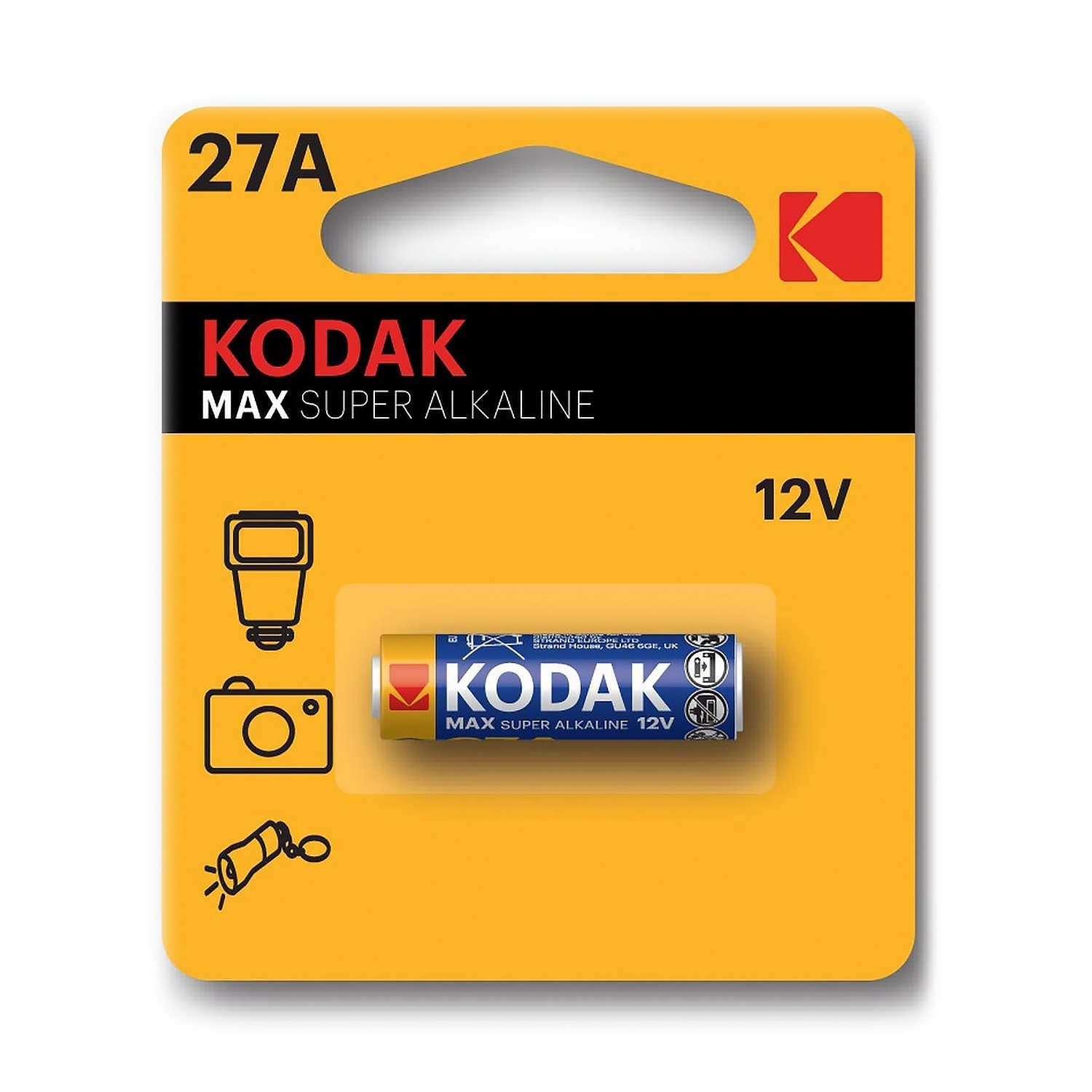 Батарейка 27A Kodak 27A (1-BL) (60/240) (211829)