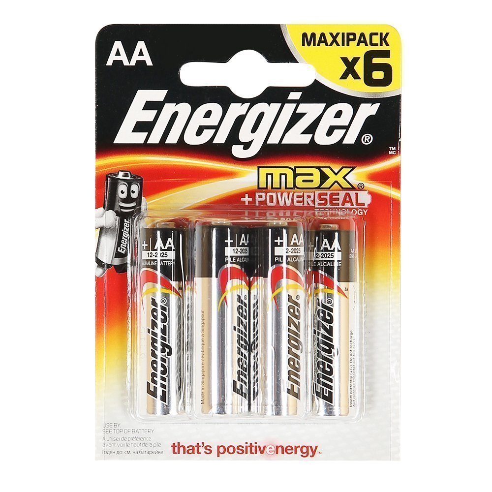 Батарейка AA Energizer LR6 Max (4-BL) (96)(58267)