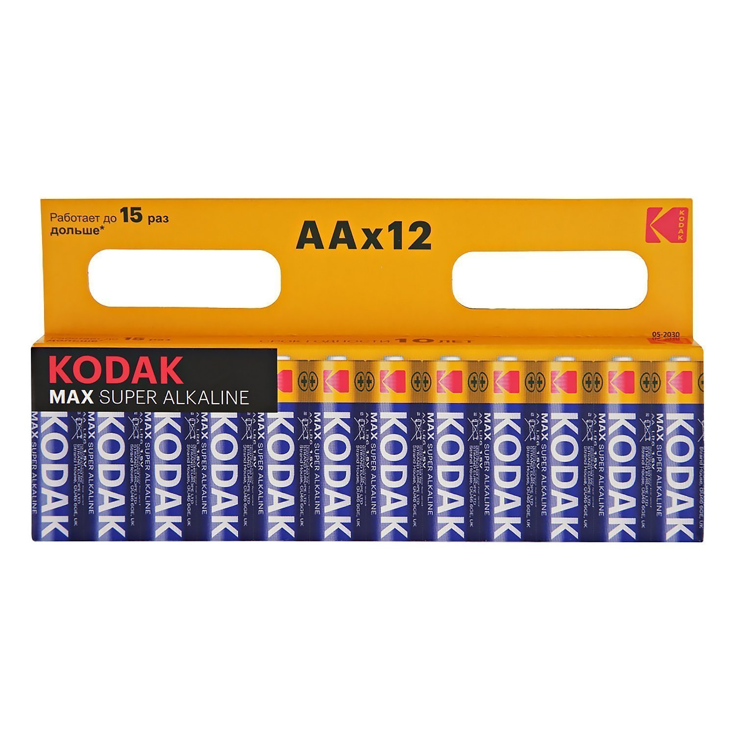 Батарейка AA Kodak max LR6 (12)(120/720) [KAA-12] (211846)
