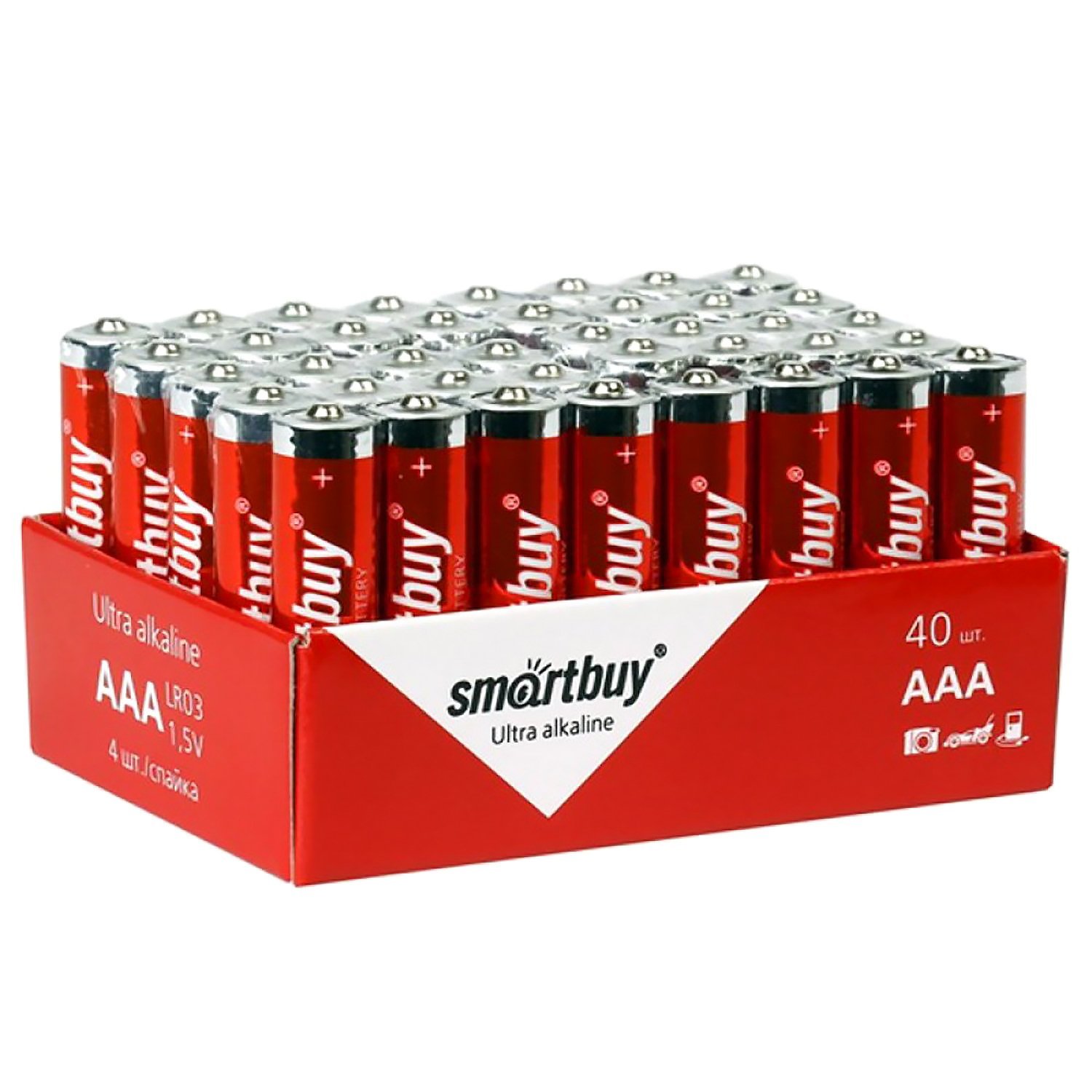 Батарейка AAA Smart Buy LR03 (4) (40/960) (115818)