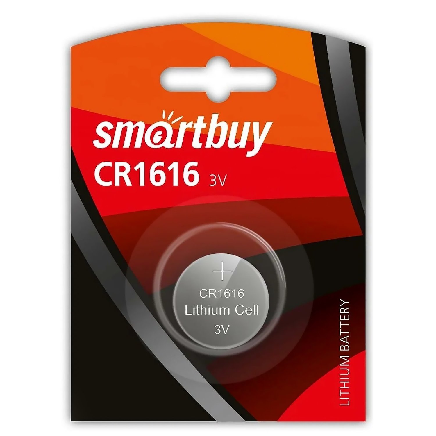 Элемент литиевый Smart Buy CR1616 (1-BL) (12/720) (115869)