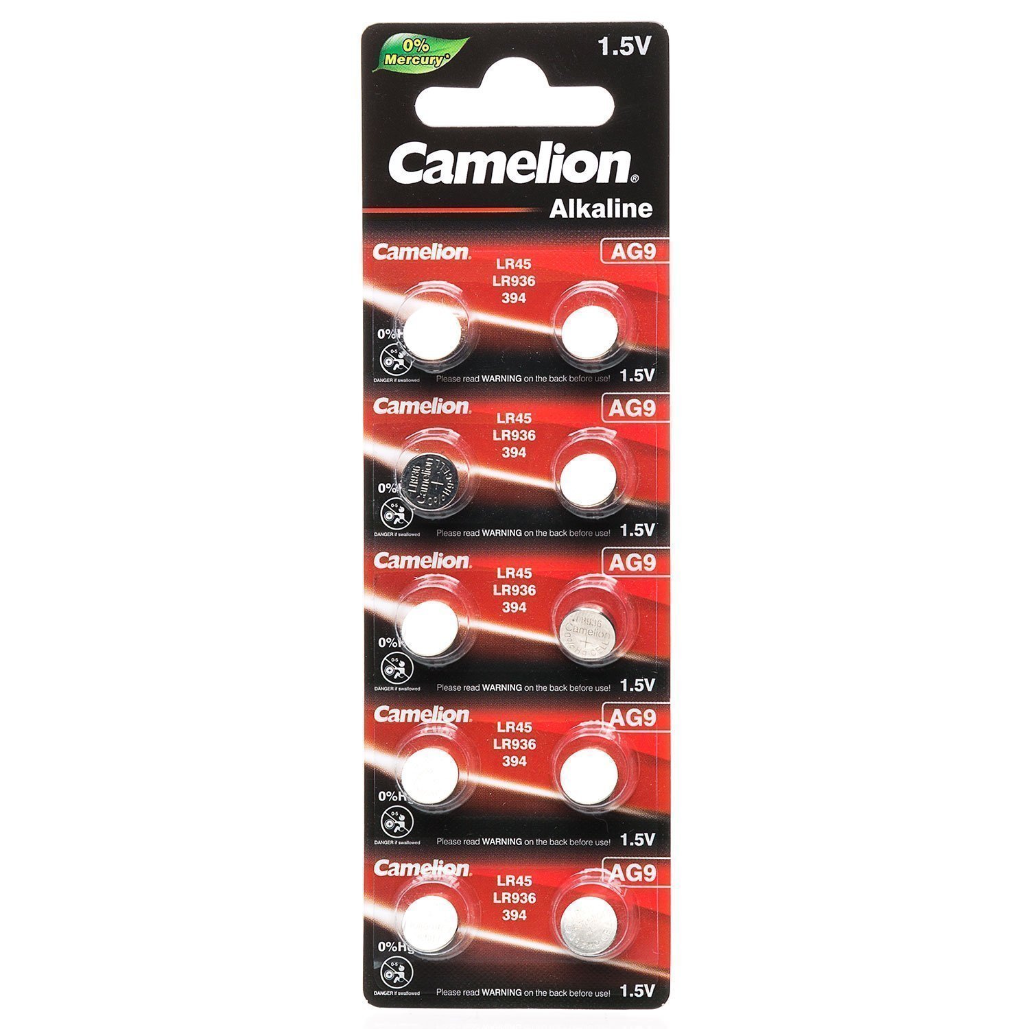 Элемент марганцево-щелочный Camelion Mercury Free G9 BL-10 (100) (3600) ()