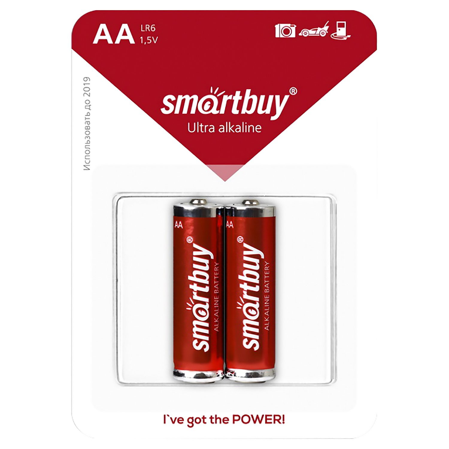 Батарейка AA Smart Buy LR6 (2-BL) (24/240) (115831)