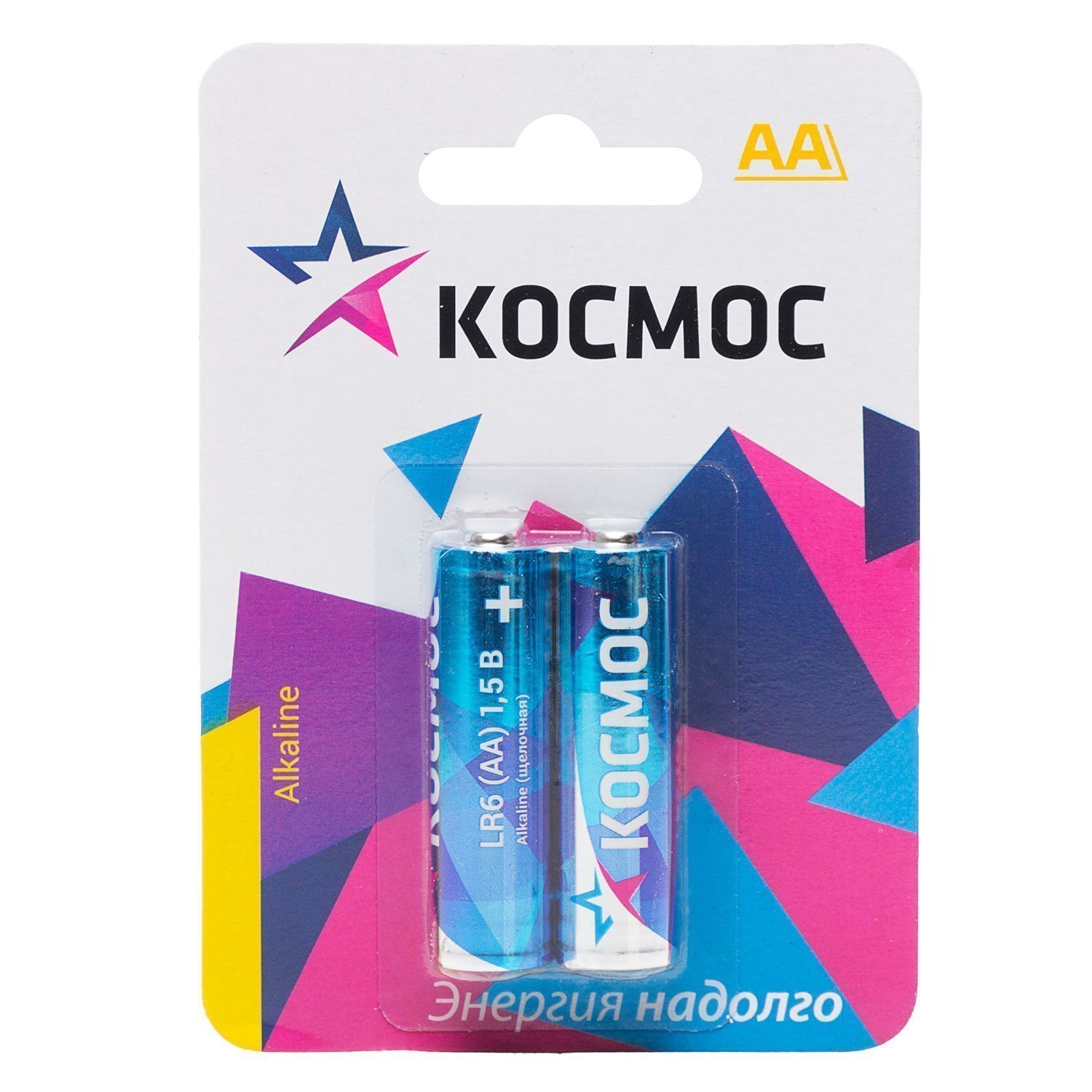 Батарейка AA Космос LR6 (2-BL) (24/288) (202806)