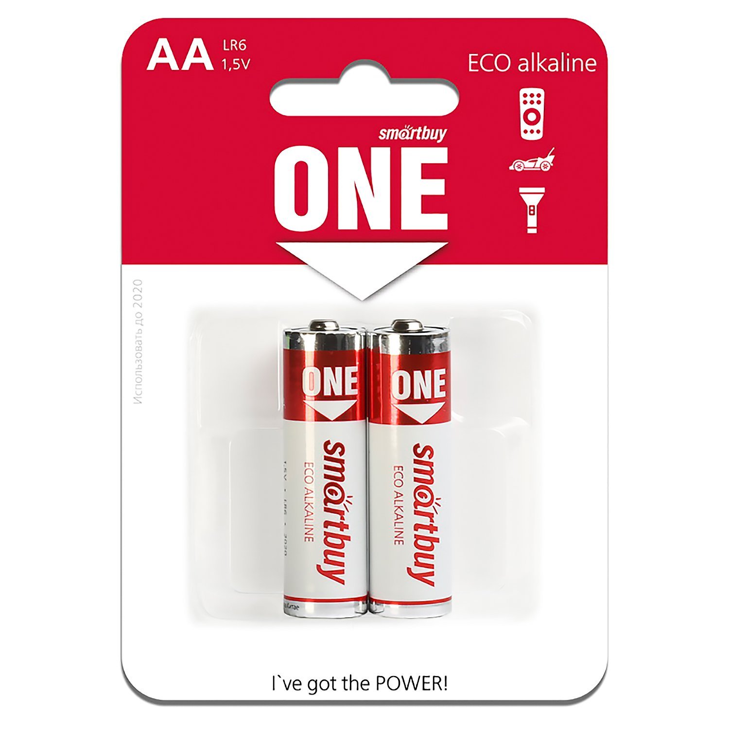 Батарейка AA Smart Buy LR6 ONE (2-BL) (24/240) .. (115842)