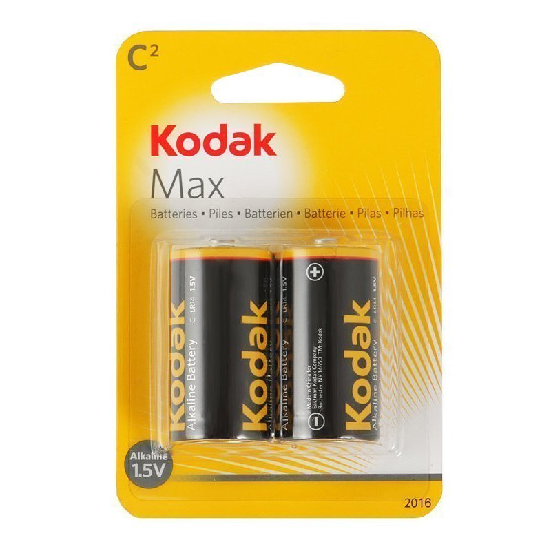 Батарейка C Kodak LR14 Max (2-BL) (20/200/7200) .. (17315)