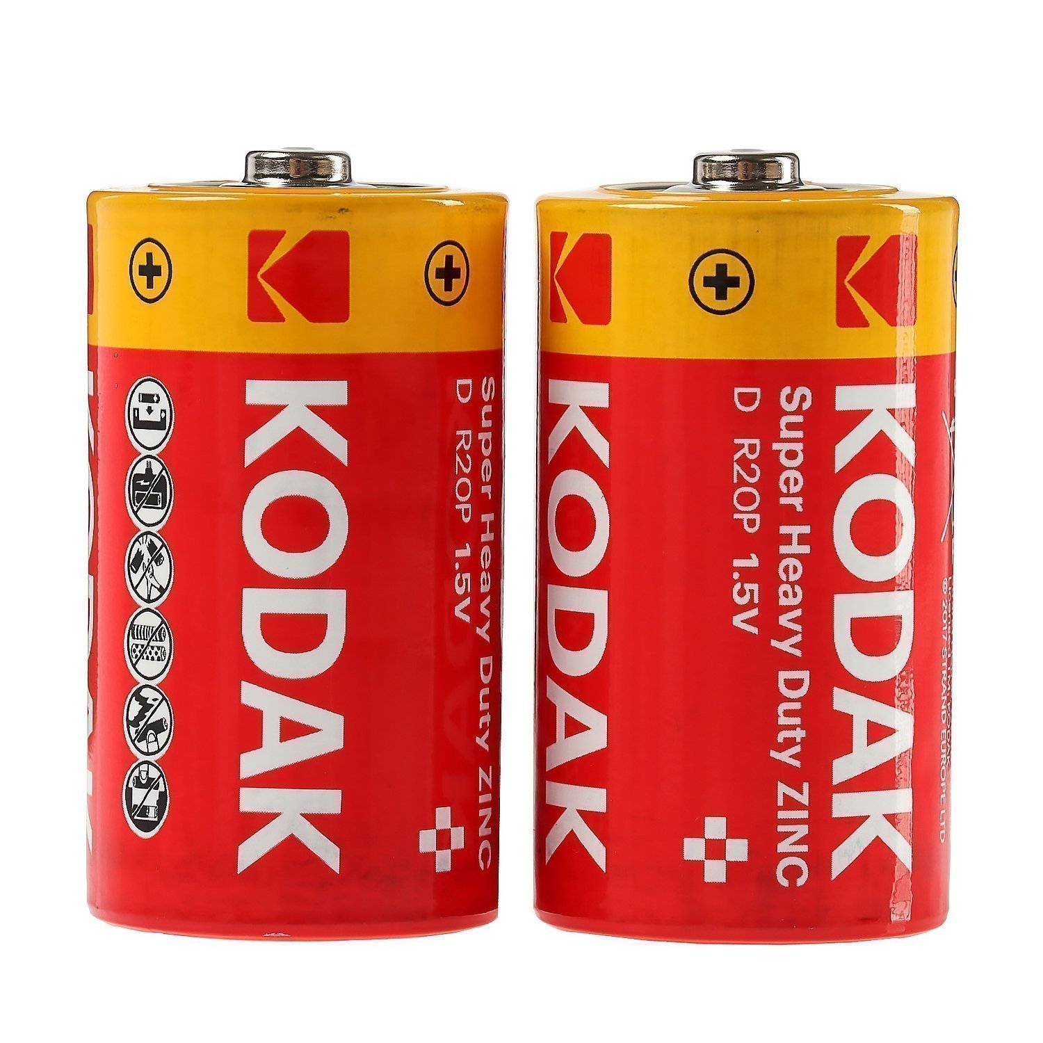 Батарейка D Kodak R20 Extra Heavy Duty (KDHZ-2S) (б/б) (24/144/6912) (207853)