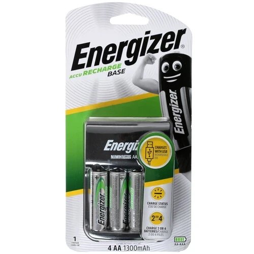Зарядное устройство ENERGIZER Base Charger incl. 4xAA 1300mAh  (1/4)