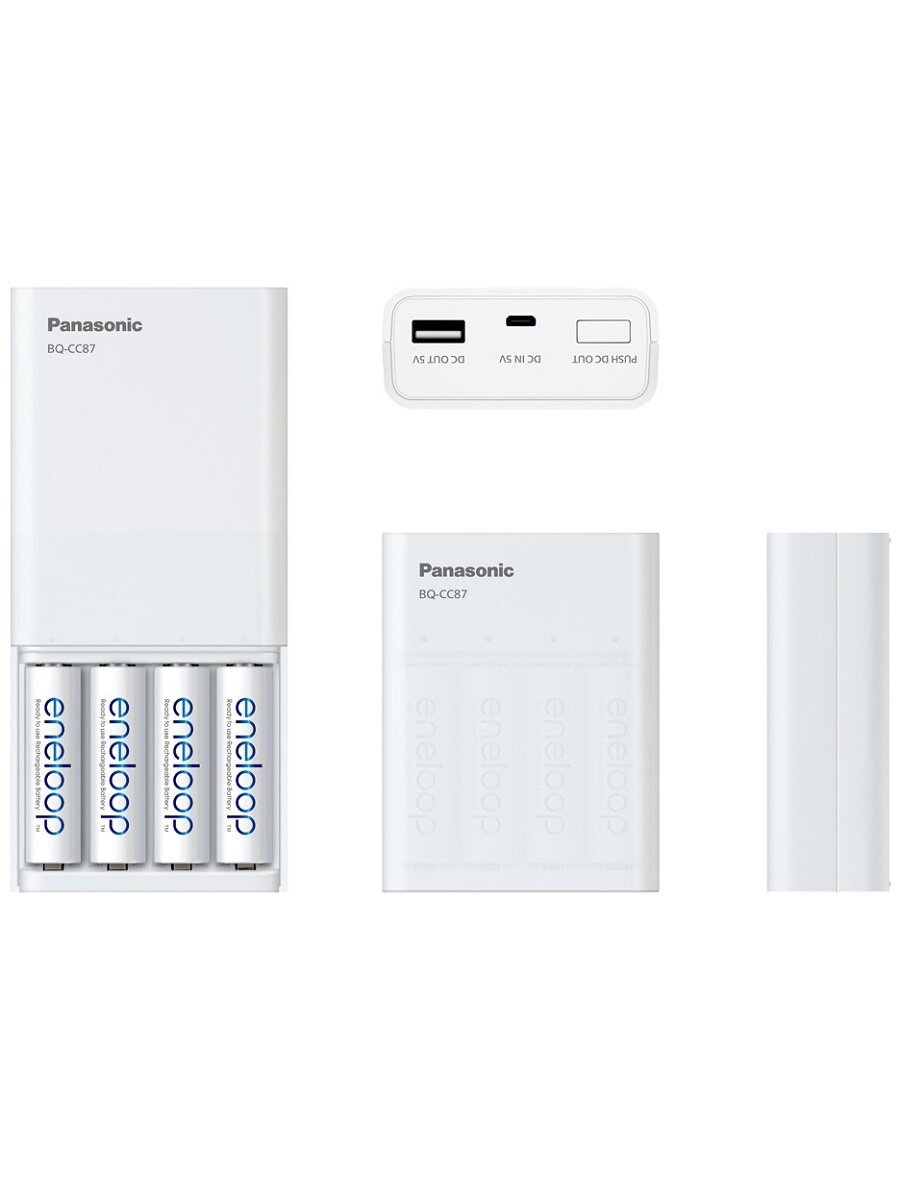 Зарядное устройство PANASONIC eneloop  K-KJ87MCD40USB Smart-Quick Charger Kit+ 4AA2000 mAh BL1