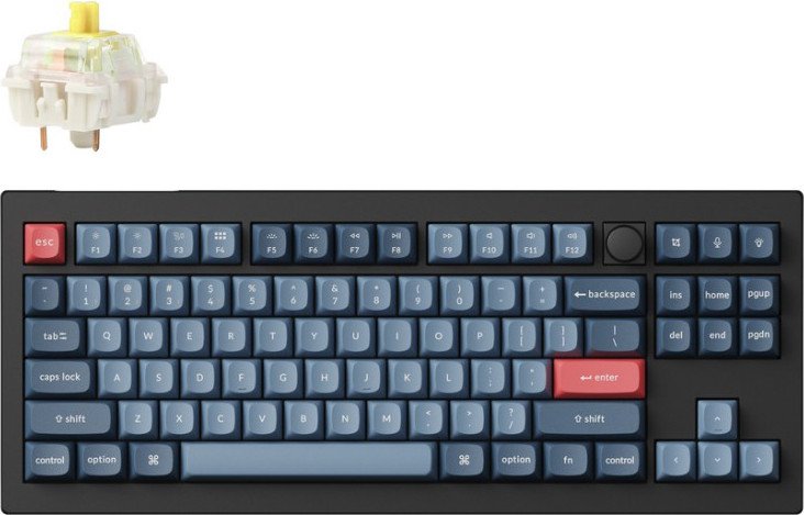 Клавиатура Keychron V3 Max (V3M-D4) RGB Banana Switch черный