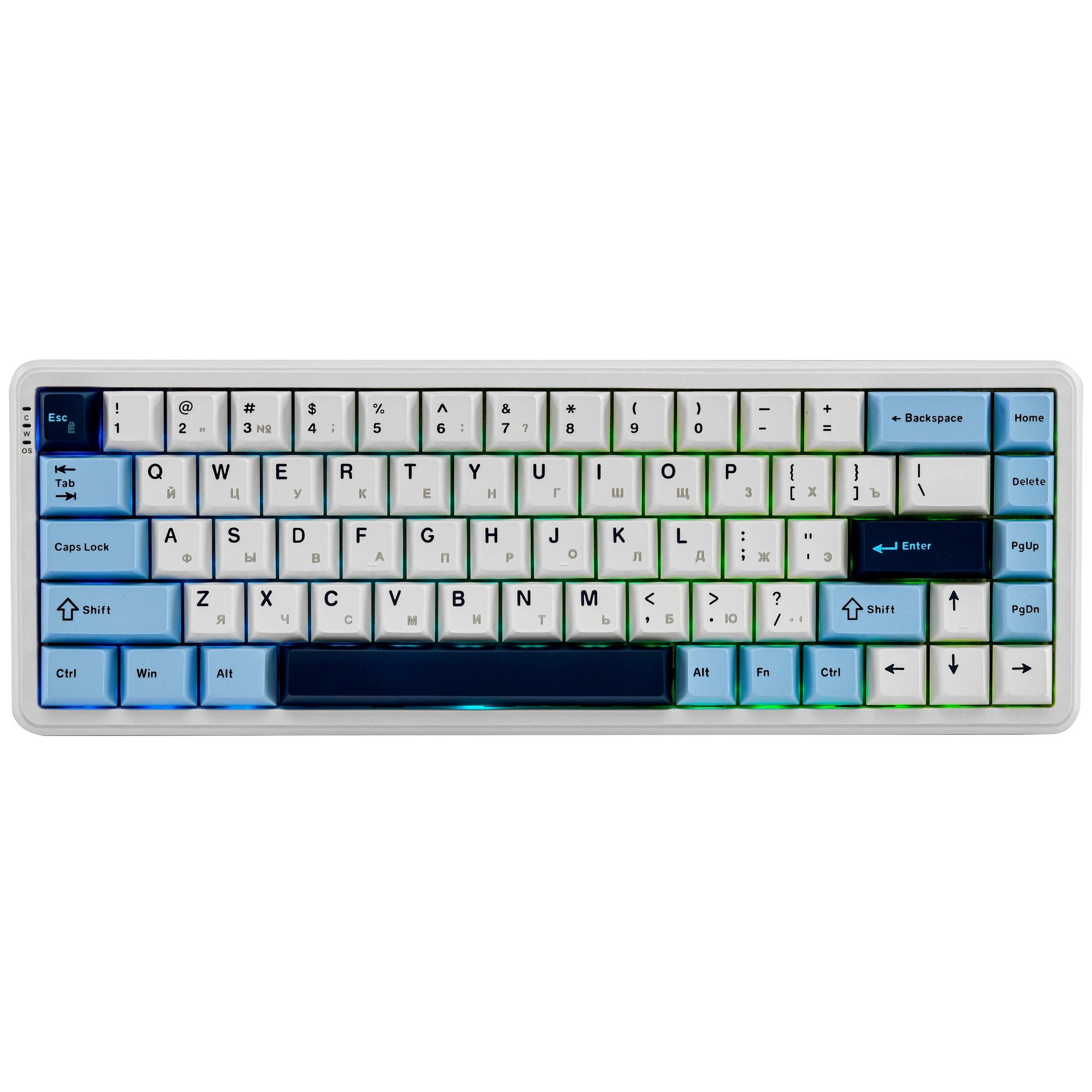 Клавиатура Ajazz AK680 Max синий/белый/темно-синий