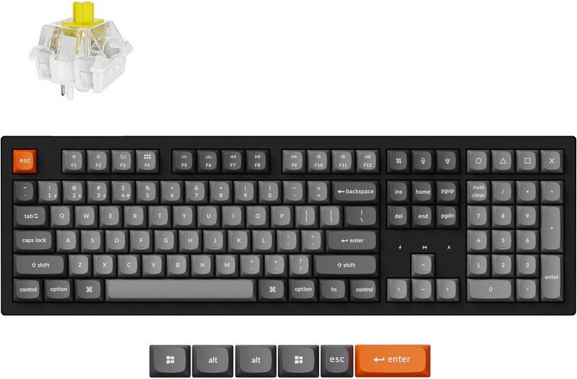 Клавиатура Keychron K10 Max (K10M-H4) RGB Banana Switch черный