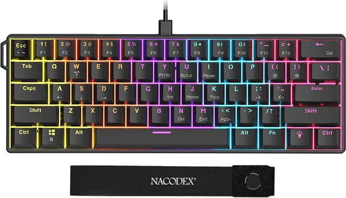 Клавиатура Ajazz NK61 Red Switch черный