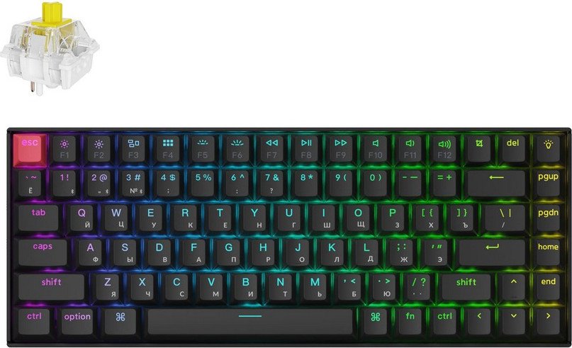Клавиатура Keychron K2 (K2X-C4) RGB Banana Switch черный