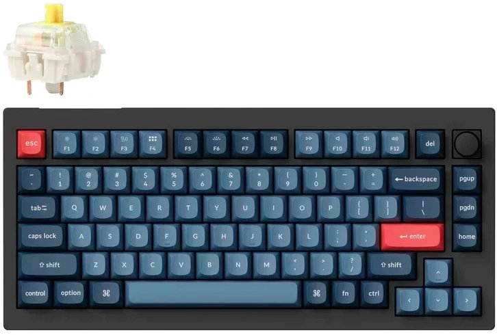 Клавиатура Keychron V1 Max (V1M-D4-RU) Banana Switch Black