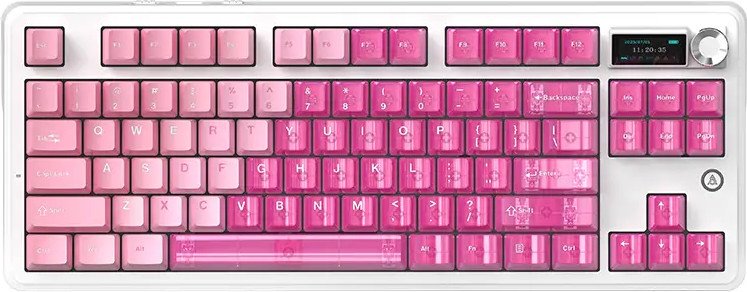 Клавиатура Ajazz MK87 Pitaya Switch розовый