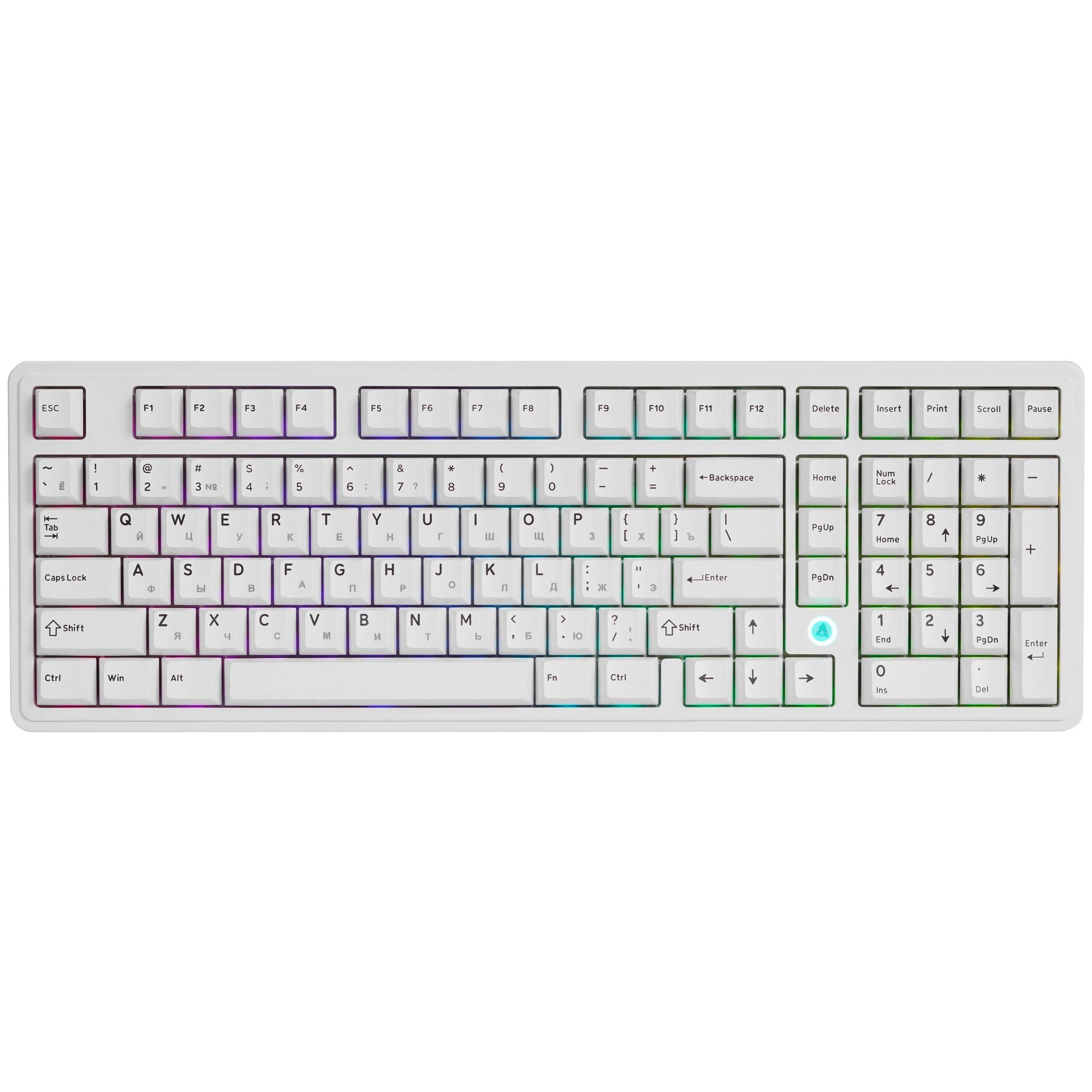 Клавиатура Ajazz AK980 Max Magnetic Grain Switch белый