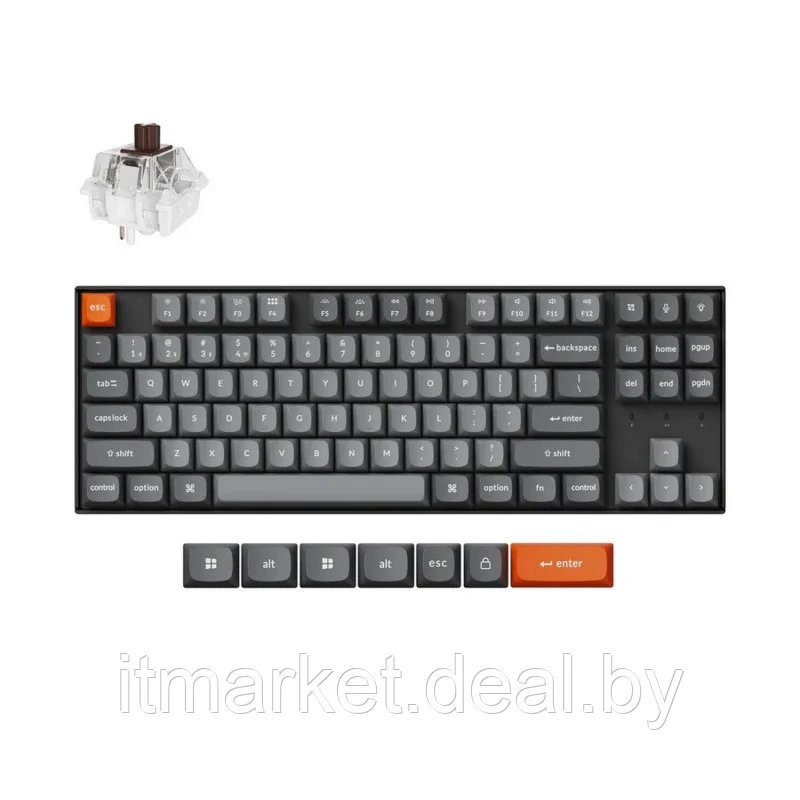 Клавиатура Keychron QMK K8 Max (K8M-Ј3-RU) Brown Switch