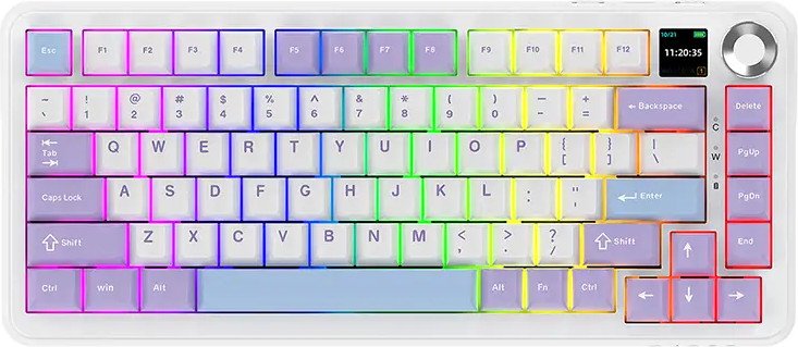 Клавиатура Ajazz AK820 Max Plus Murad Switch фиолетовый/белый/синий
