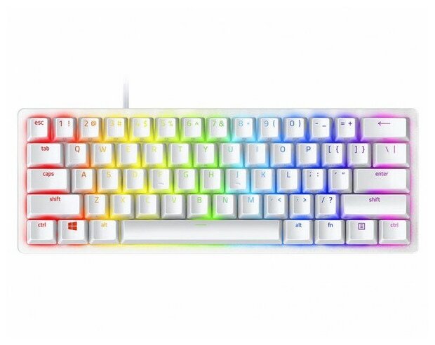 Игровая клавиатура Razer Huntsman Mini - Mercury Ed (RZ03-03392200-R3R1) Red Switch Russian Layout