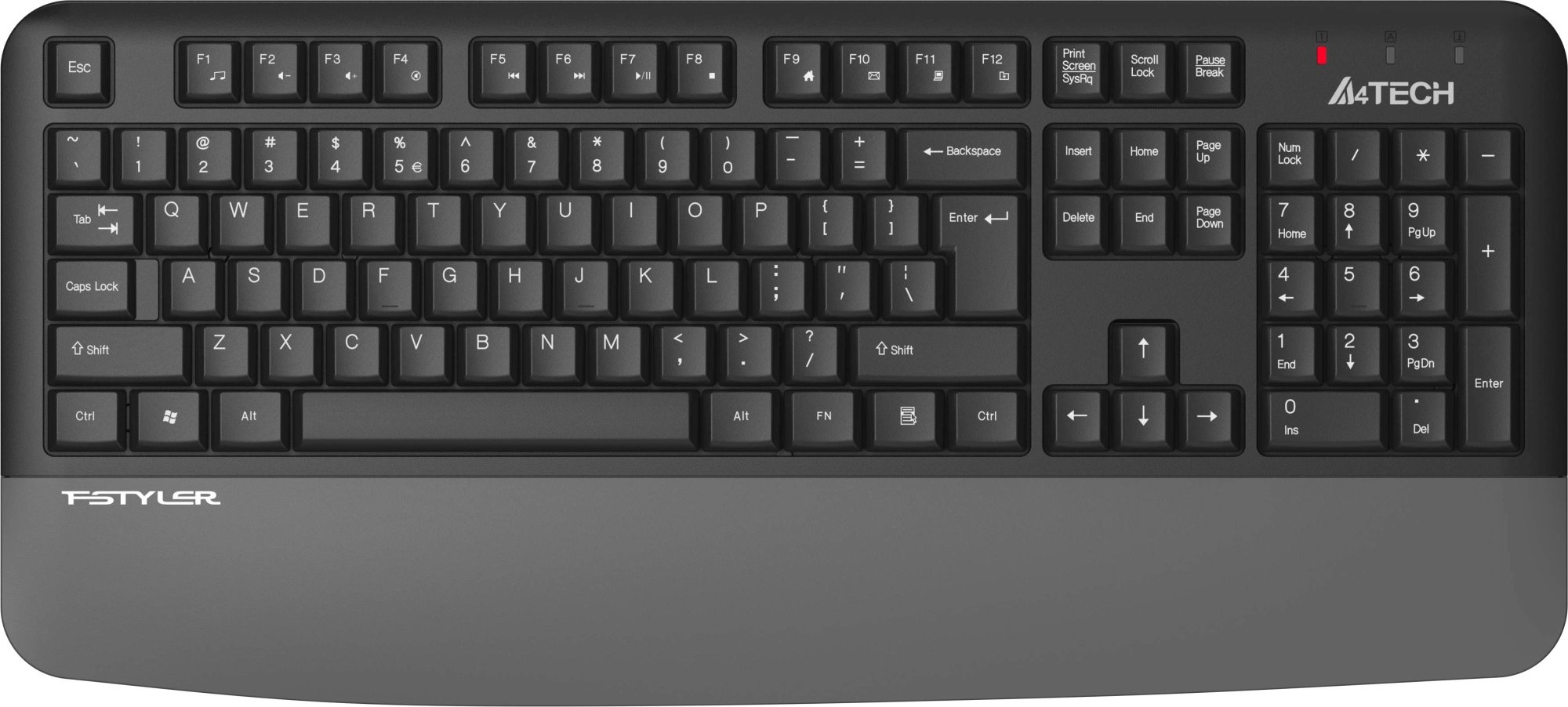 Клавиатура A4Tech FGK20 серый