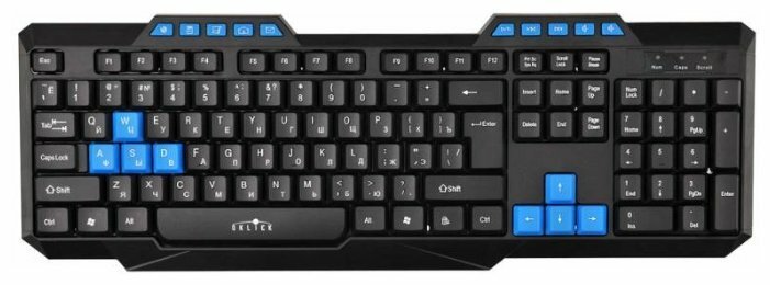 Клавиатура Oklick 750G FROST WAR черный/черный USB Multimedia for gamer
