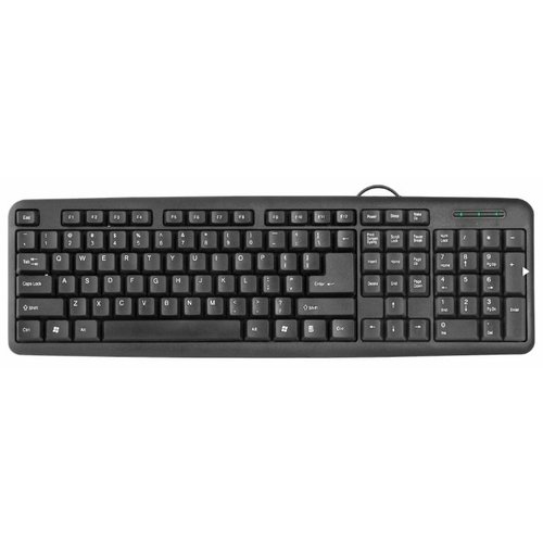 Клавиатура DEFENDER HB- 420, Black, Classic, USB, мембранная, кабель: 1,5 м (45420)